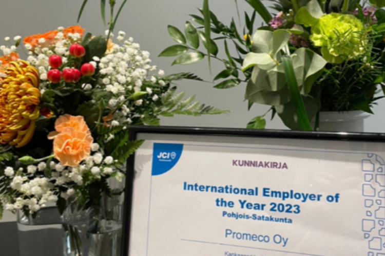 Promeco Awarded in the "International Employer of the Year 2023" Contest by Finland's Junior Chamber International