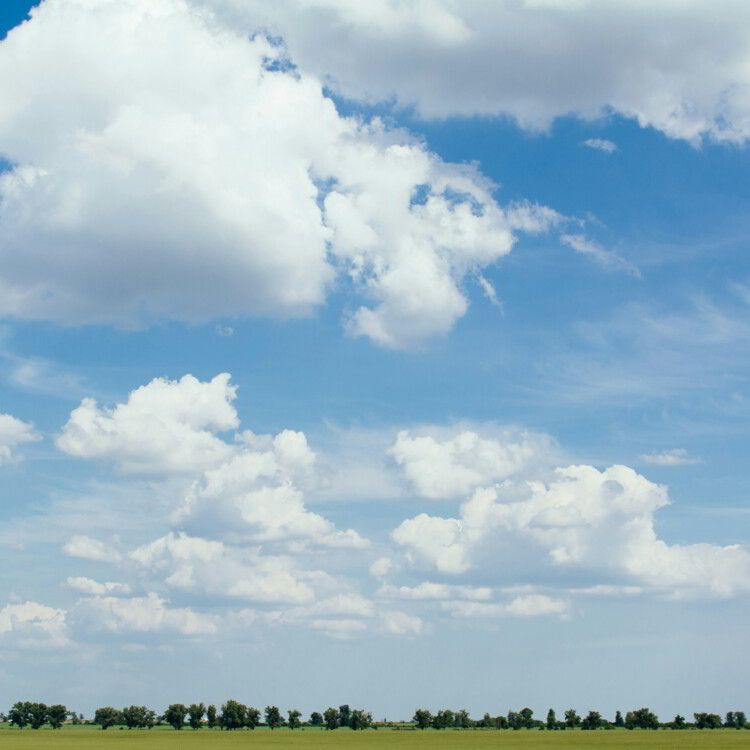 blue sky and clouds